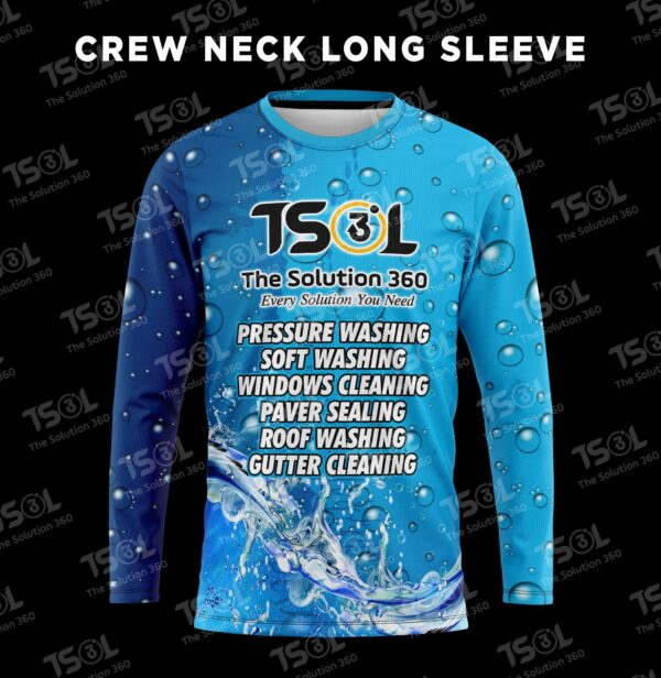 Sublimated Crew Neck Long Sleeve shirt