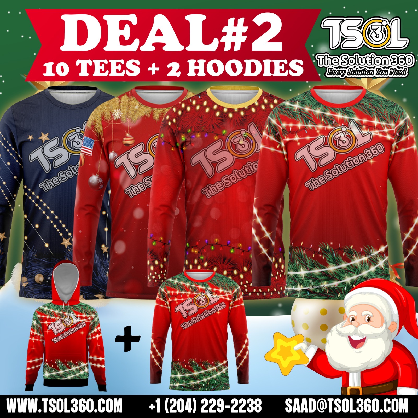 Deal 2 (10 Tees + 2 Hoodie/Jacket ) $399.00